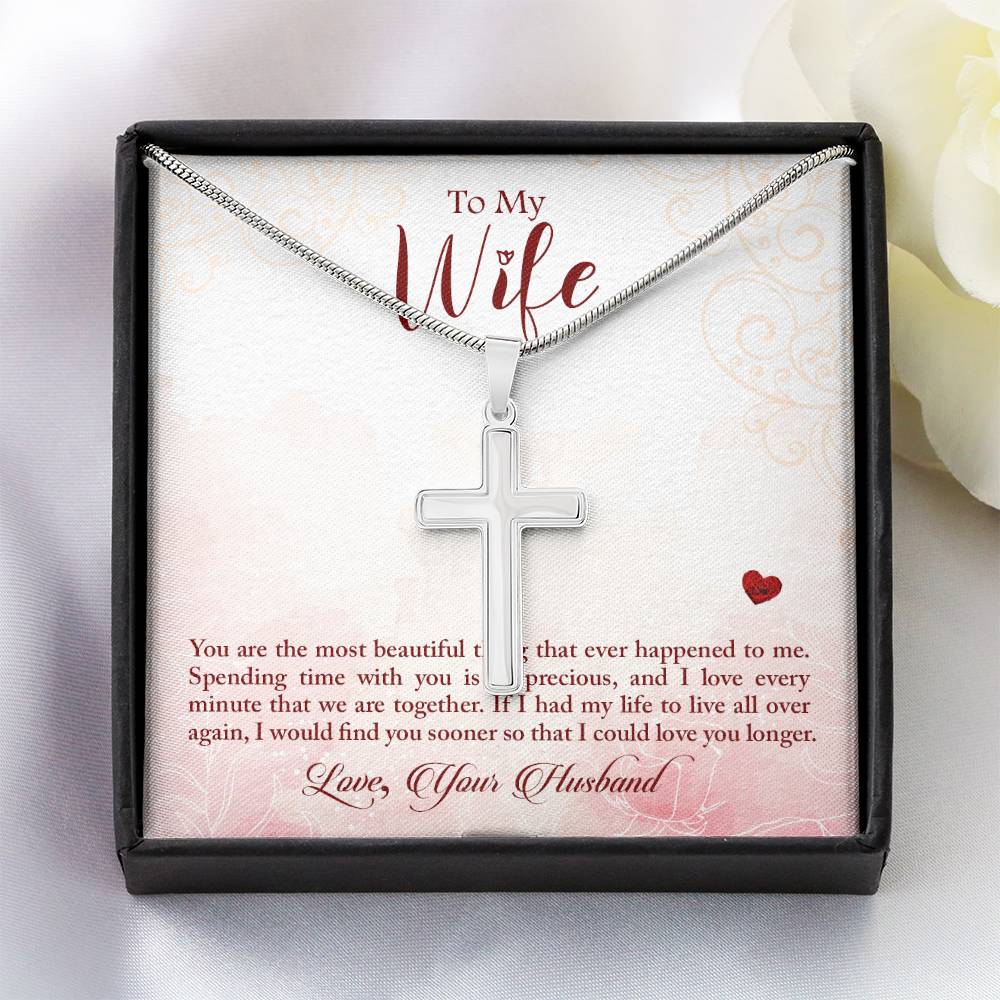 To Wife - You are - Artisan Cross Necklace