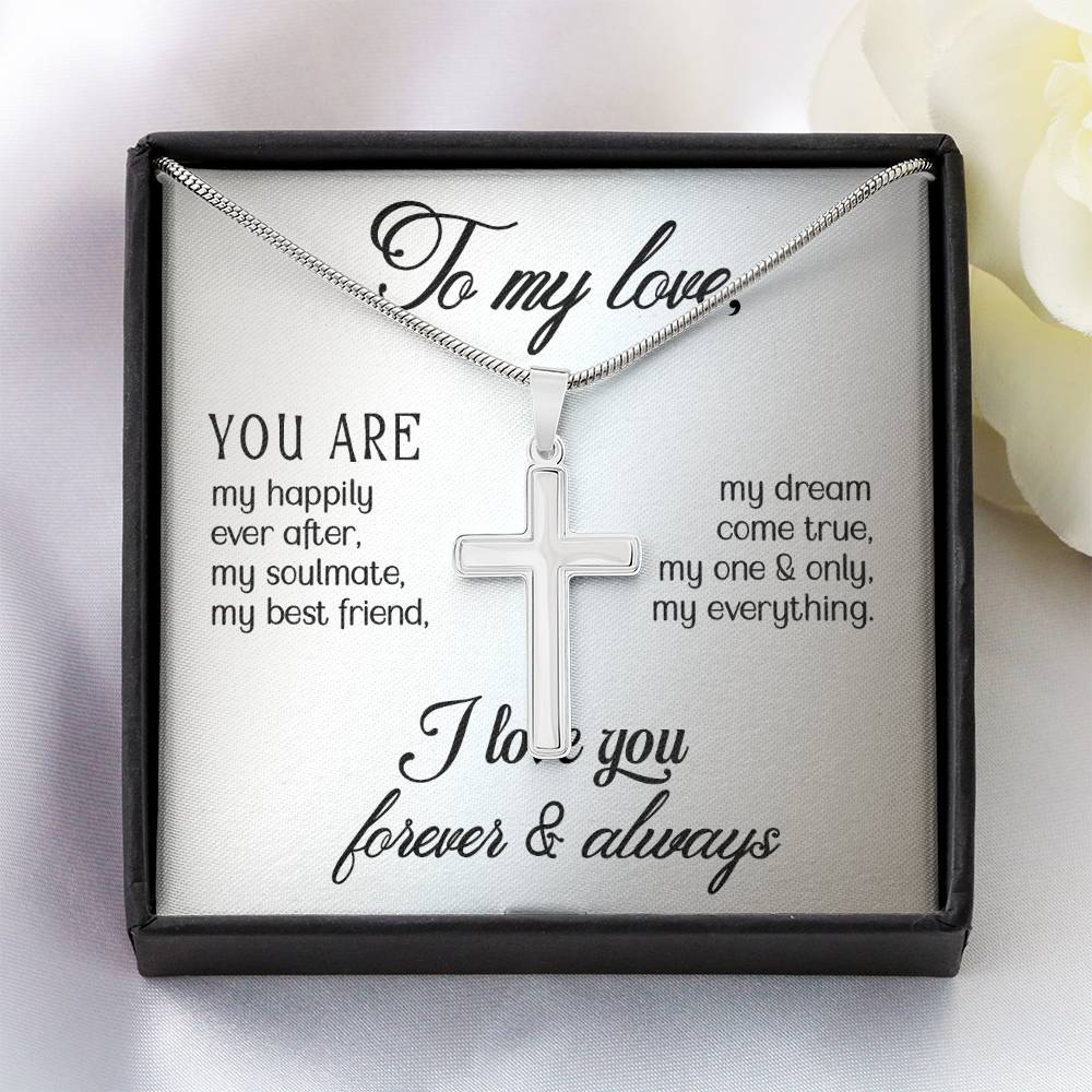 Love - You are - Artisan Cross Necklace