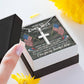 To Army Wife - I know the distance - Artisan Cross Necklace