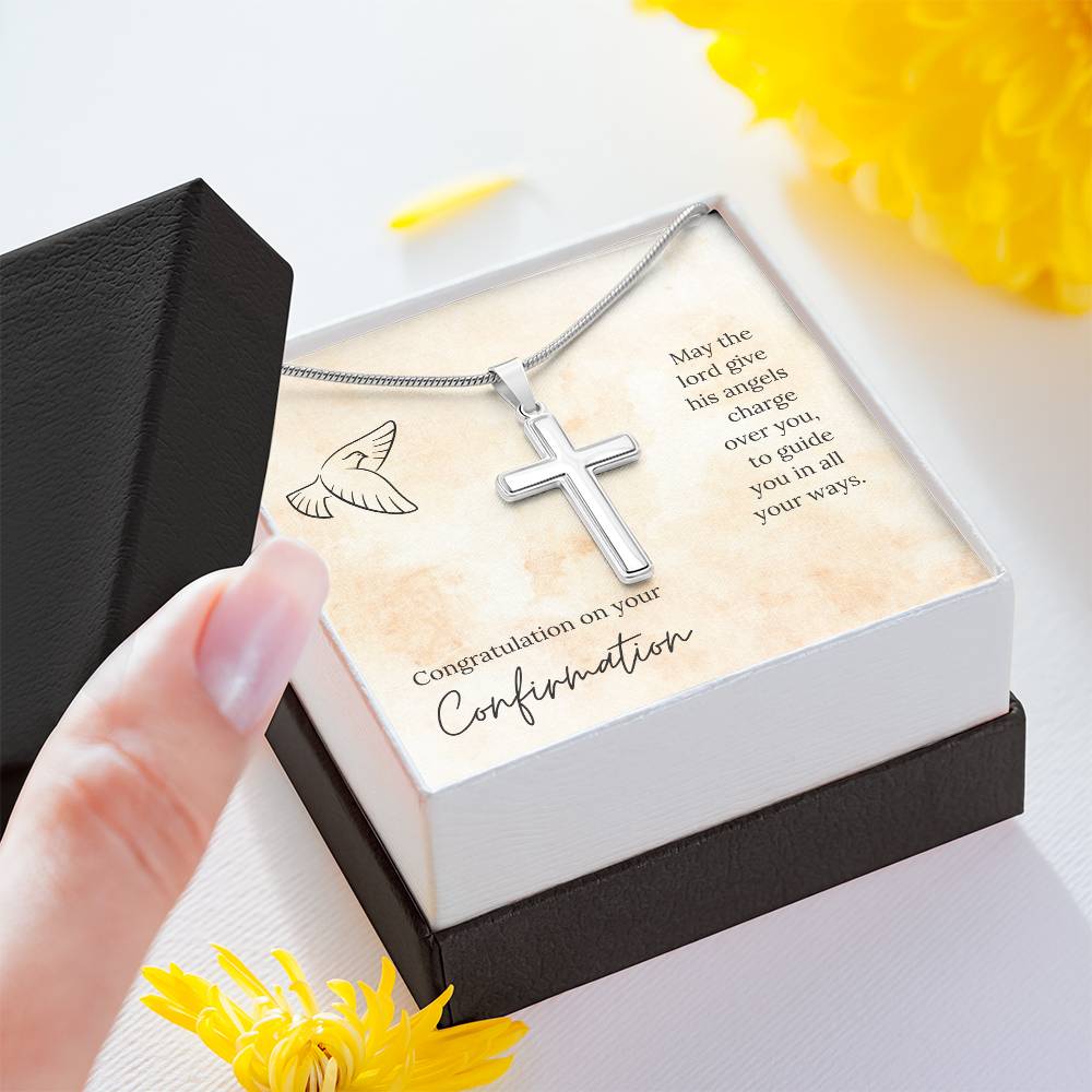 Confirmation - May the Lord - Artisan Cross Necklace