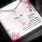 To Sister - A female sibling - Artisan Cross Necklace