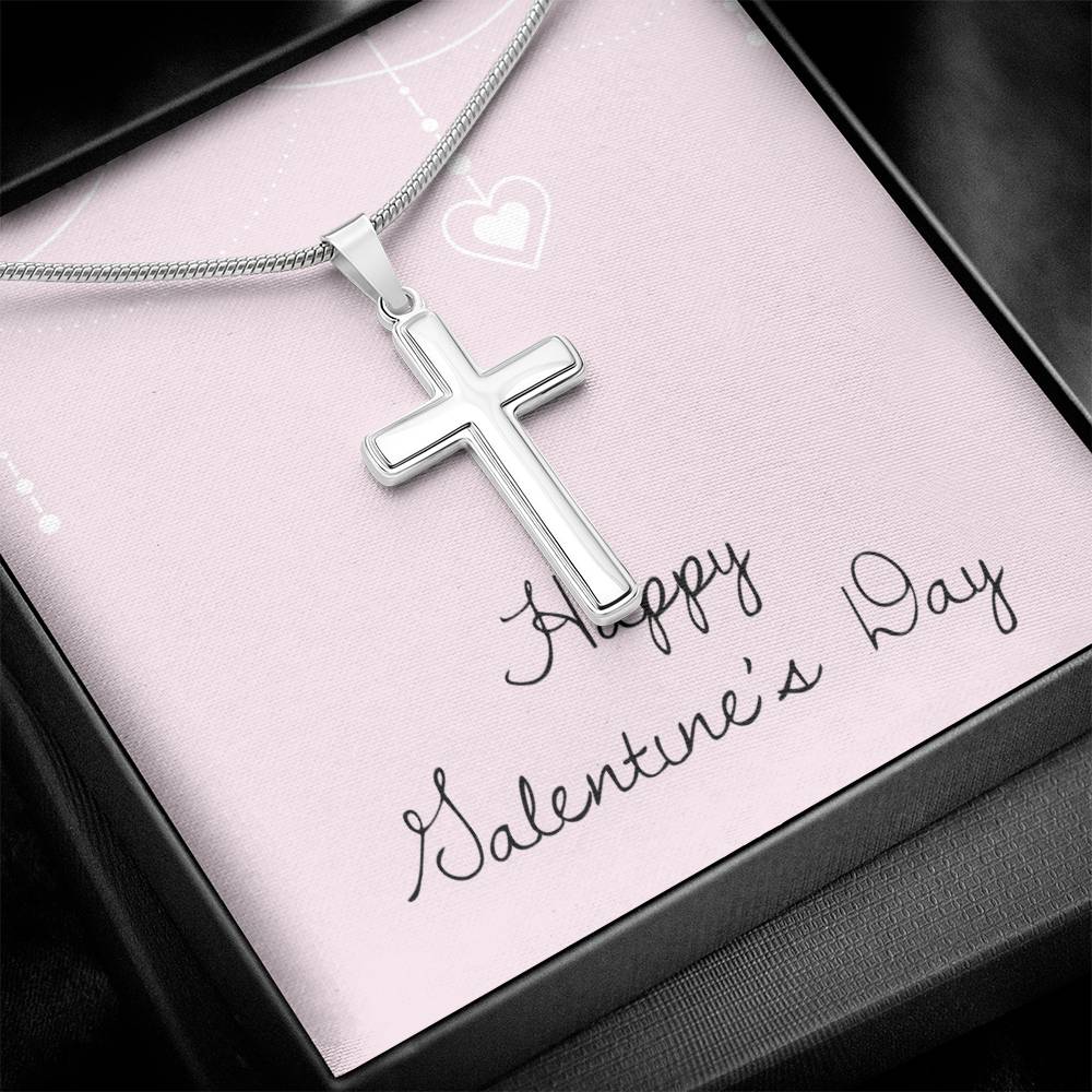 Valentine's Day - Heart - Artisan Cross Necklace