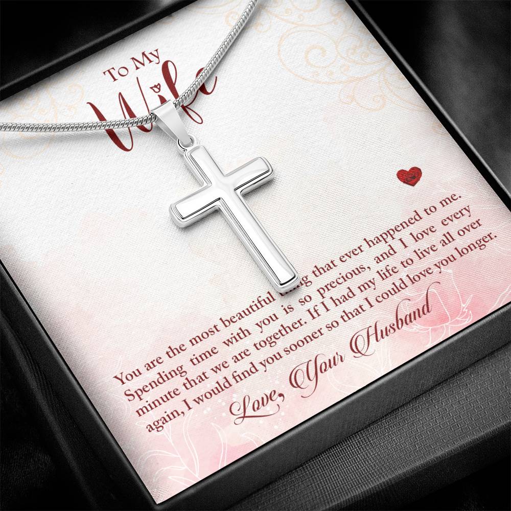 To Wife - You are - Artisan Cross Necklace