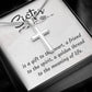 To Sister - Is a gift - Artisan Cross Necklace