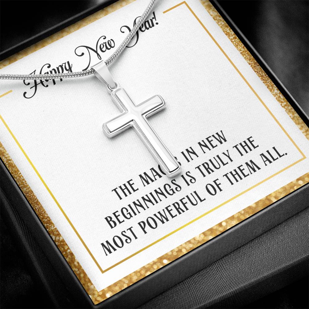 Happy New Year - The magic - Artisan Cross Necklace