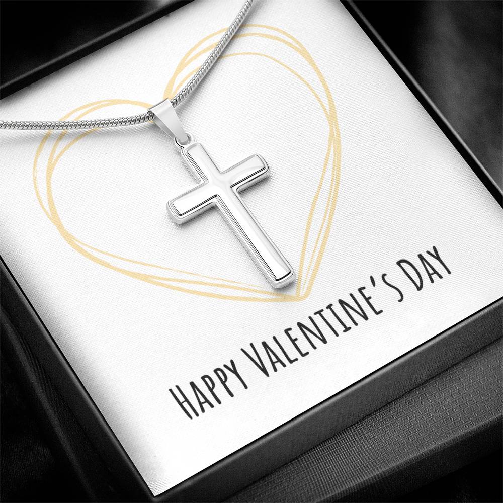 Valentine's Day - Heart - Artisan Cross Necklace