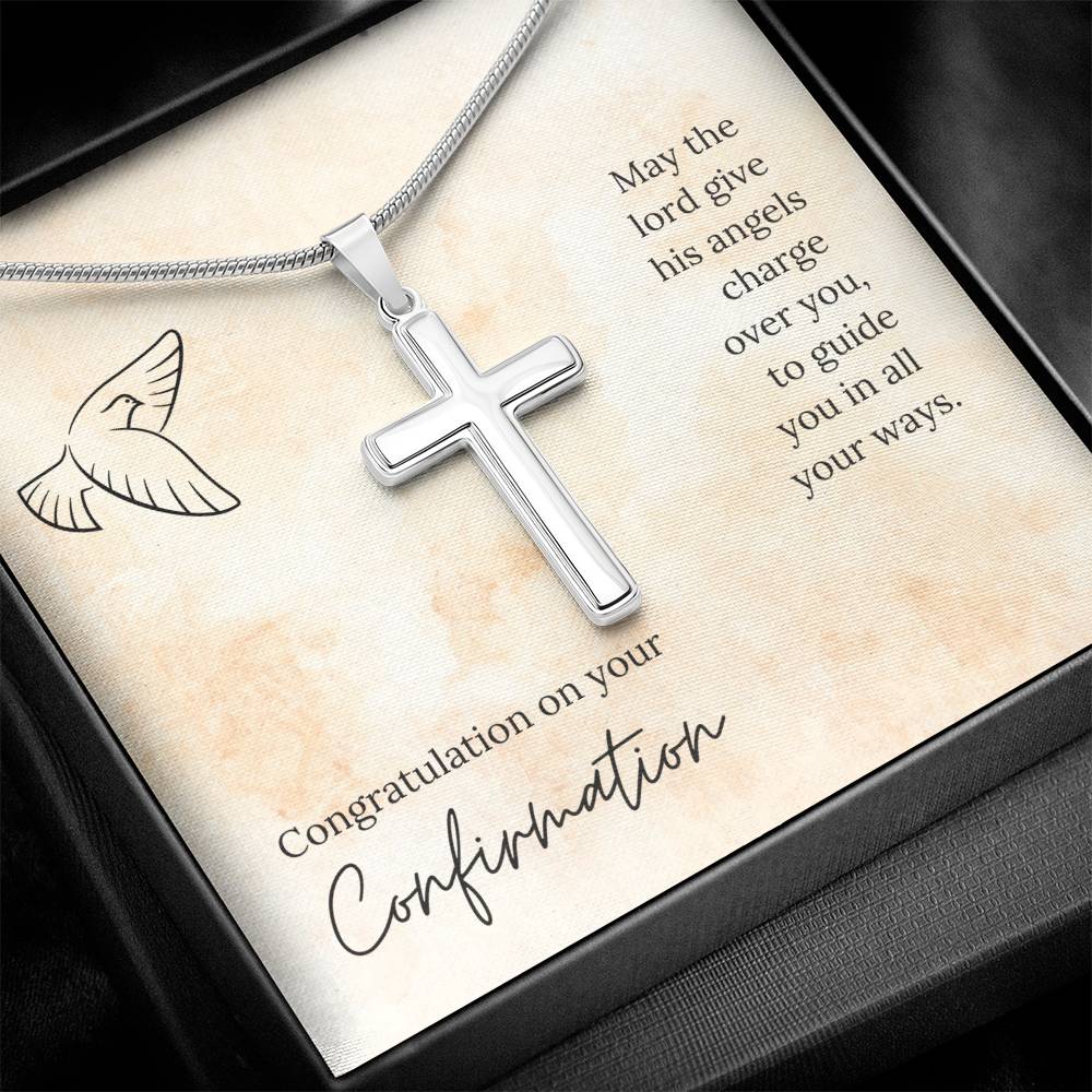 Confirmation - May the Lord - Artisan Cross Necklace