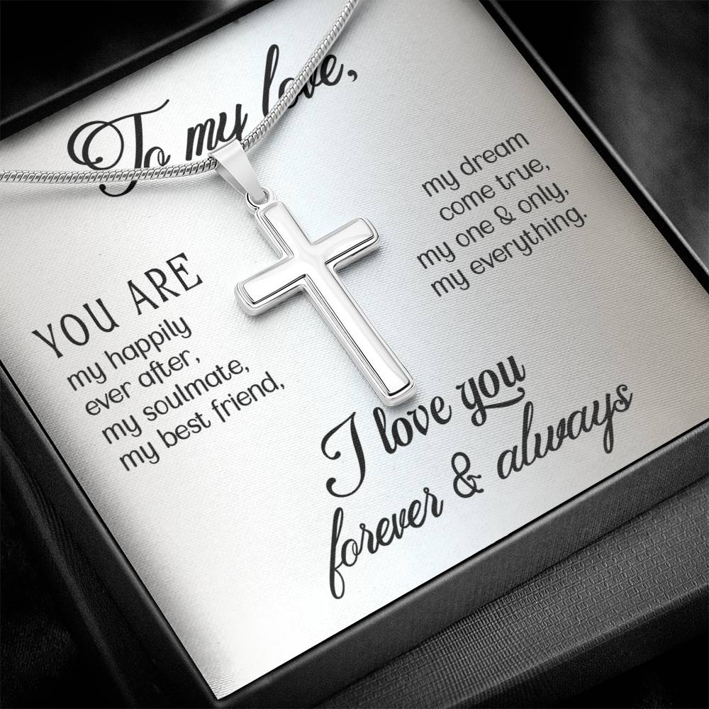 Love - You are - Artisan Cross Necklace