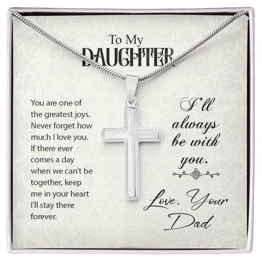 To Daughter - You are one - Artisan Cross Necklace