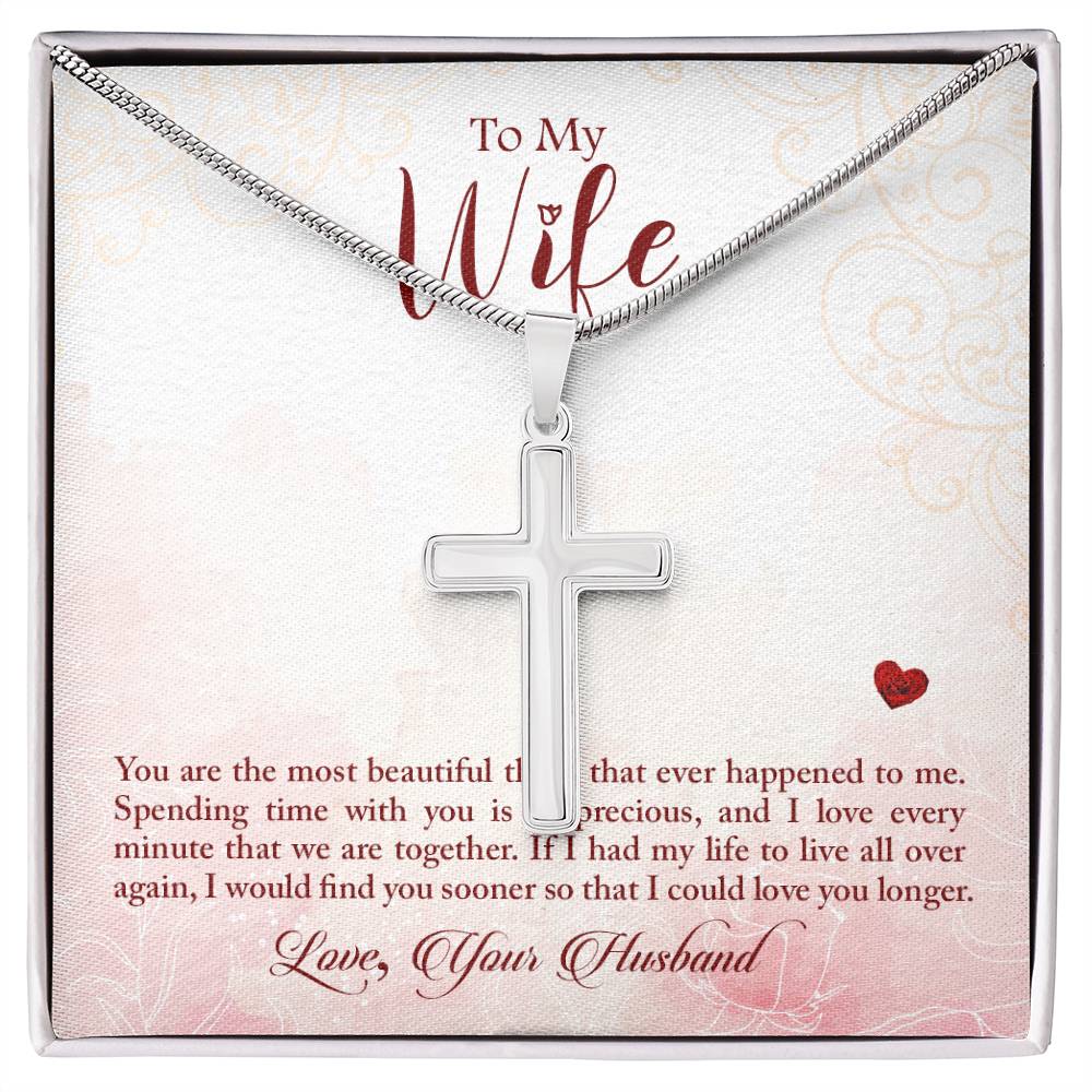 To Wife - You are - Artisan Cross Necklace