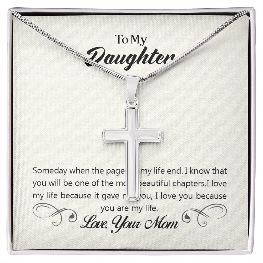 To Daughter - Someday when - Artisan Cross Necklace