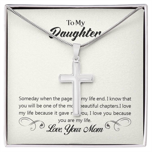 To Daughter - Someday when - Artisan Cross Necklace