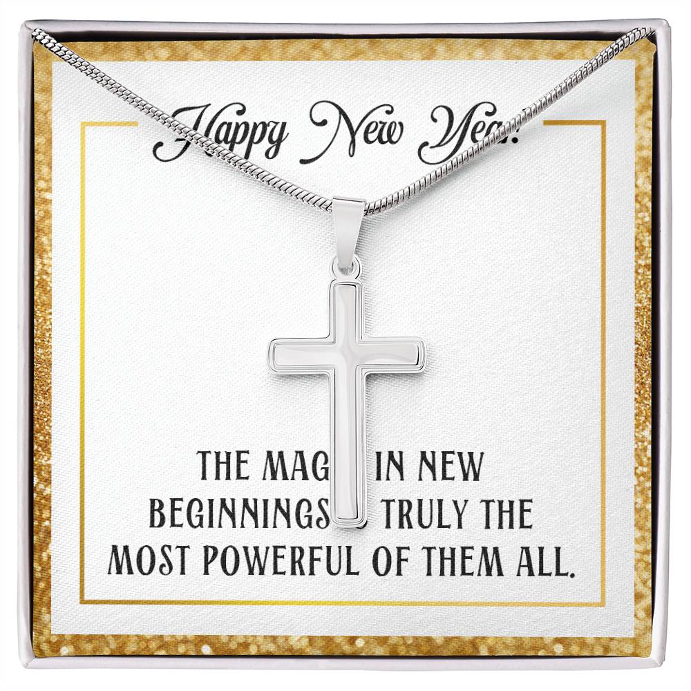 Happy New Year - The magic - Artisan Cross Necklace