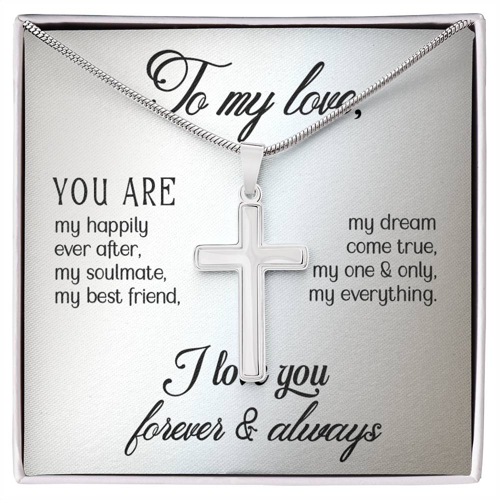 Love - You are - Artisan Cross Necklace