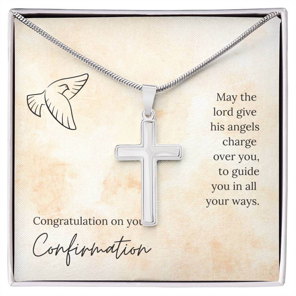 Confirmation - May the Lord - Artisan Cross Necklace