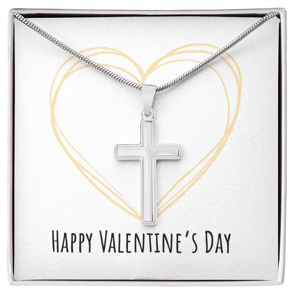 Valentine's Day - Heart - Artisan Cross Necklace