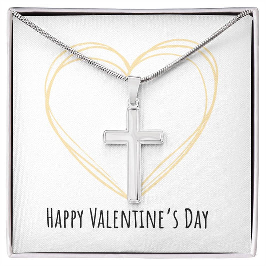 Valentine's Day - Heart - Artisan Cross Necklace