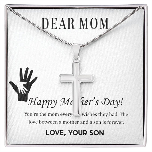 Mother's Day - You're the mom - Artisan Cross Necklace