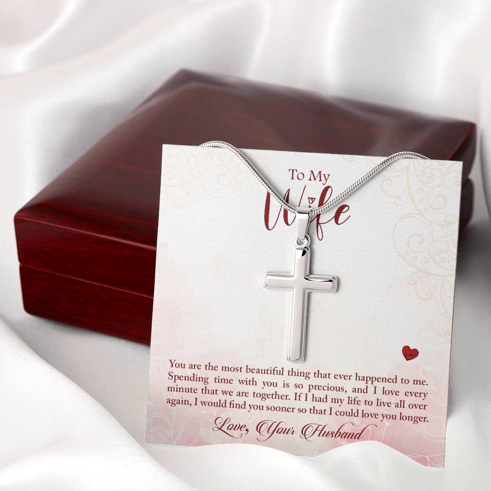 To Wife - You are - Artisan Cross Necklace