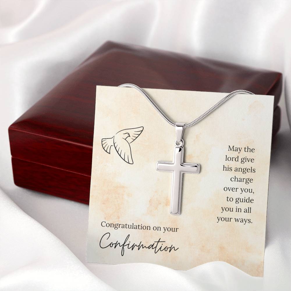 Confirmation - May the Lord - Artisan Cross Necklace