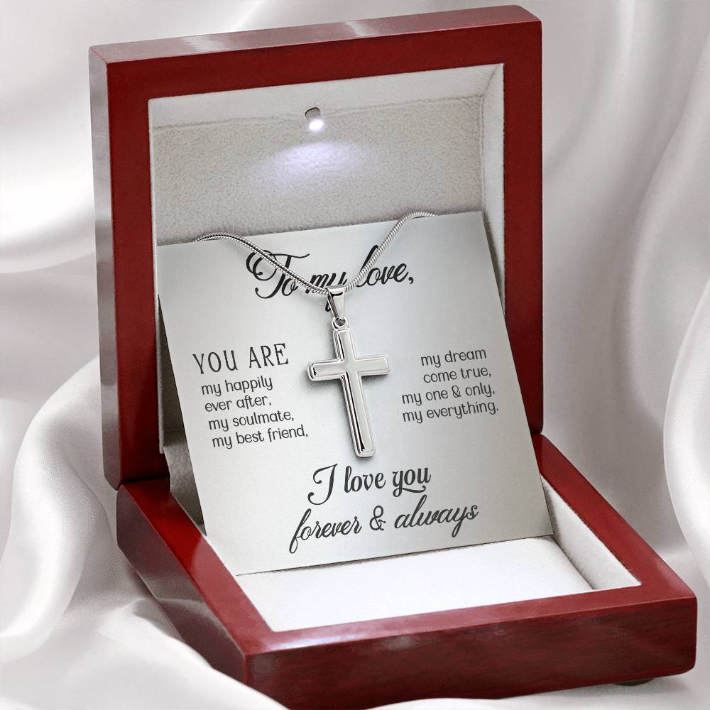 Love - You are - Artisan Cross Necklace