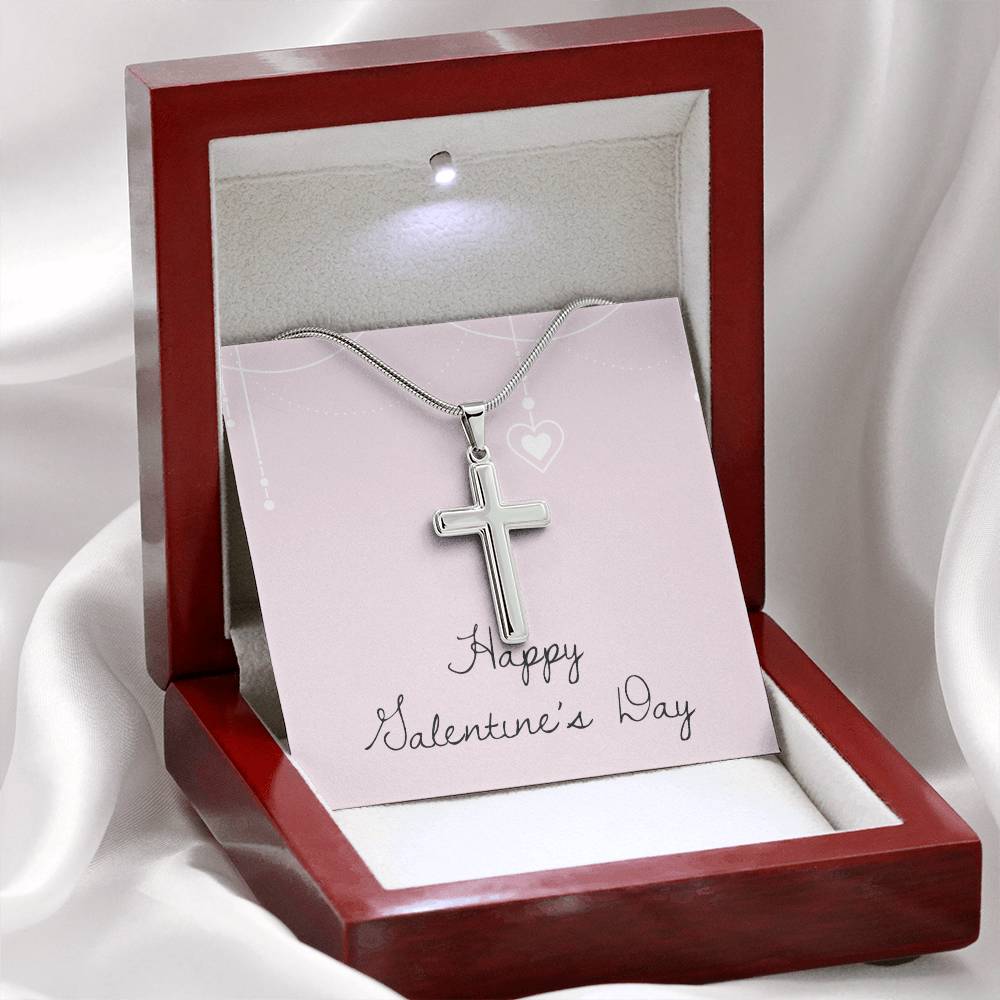 Valentine's Day - Heart - Artisan Cross Necklace