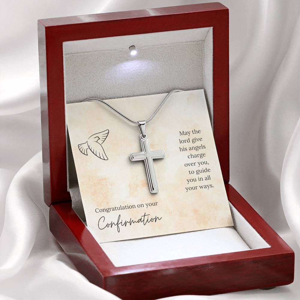 Confirmation - May the Lord - Artisan Cross Necklace