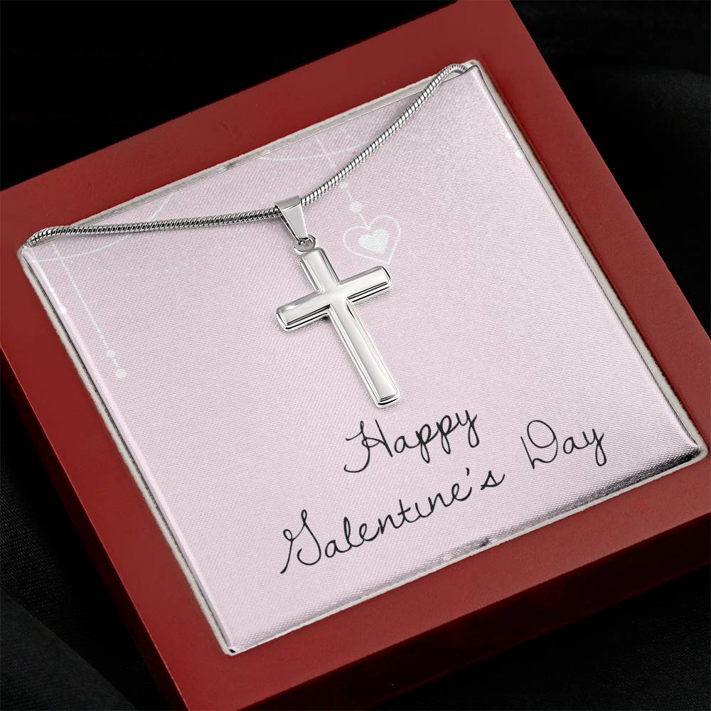 Valentine's Day - Heart - Artisan Cross Necklace