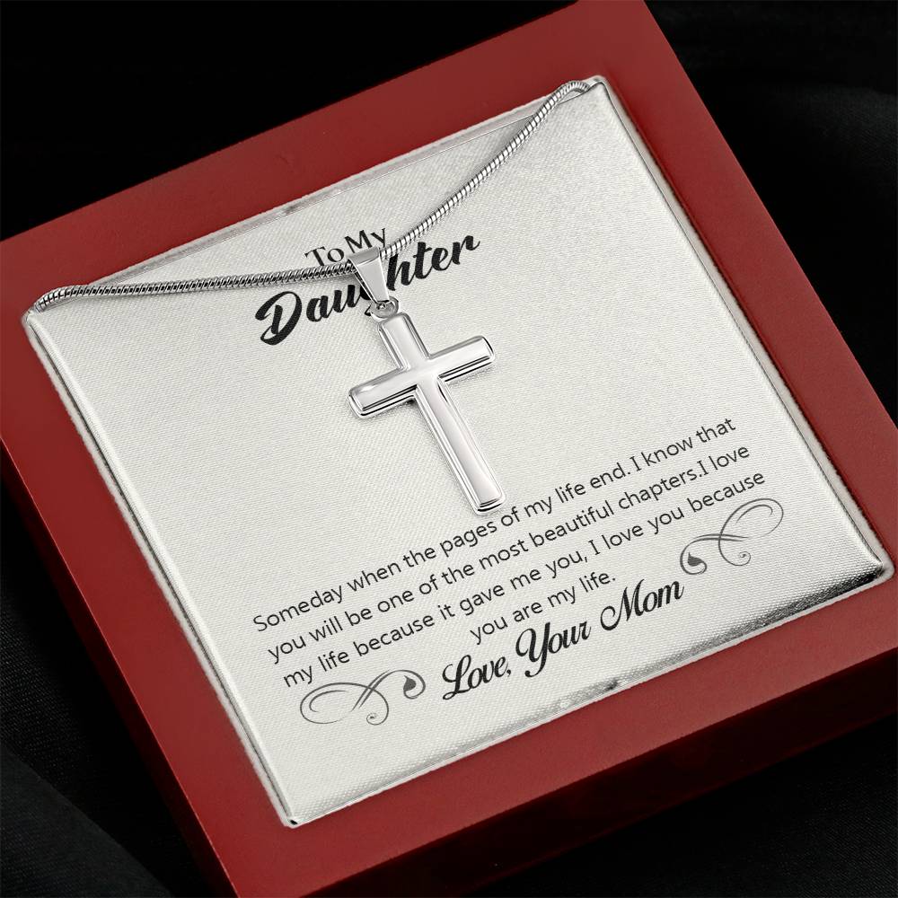 To Daughter - Someday when - Artisan Cross Necklace