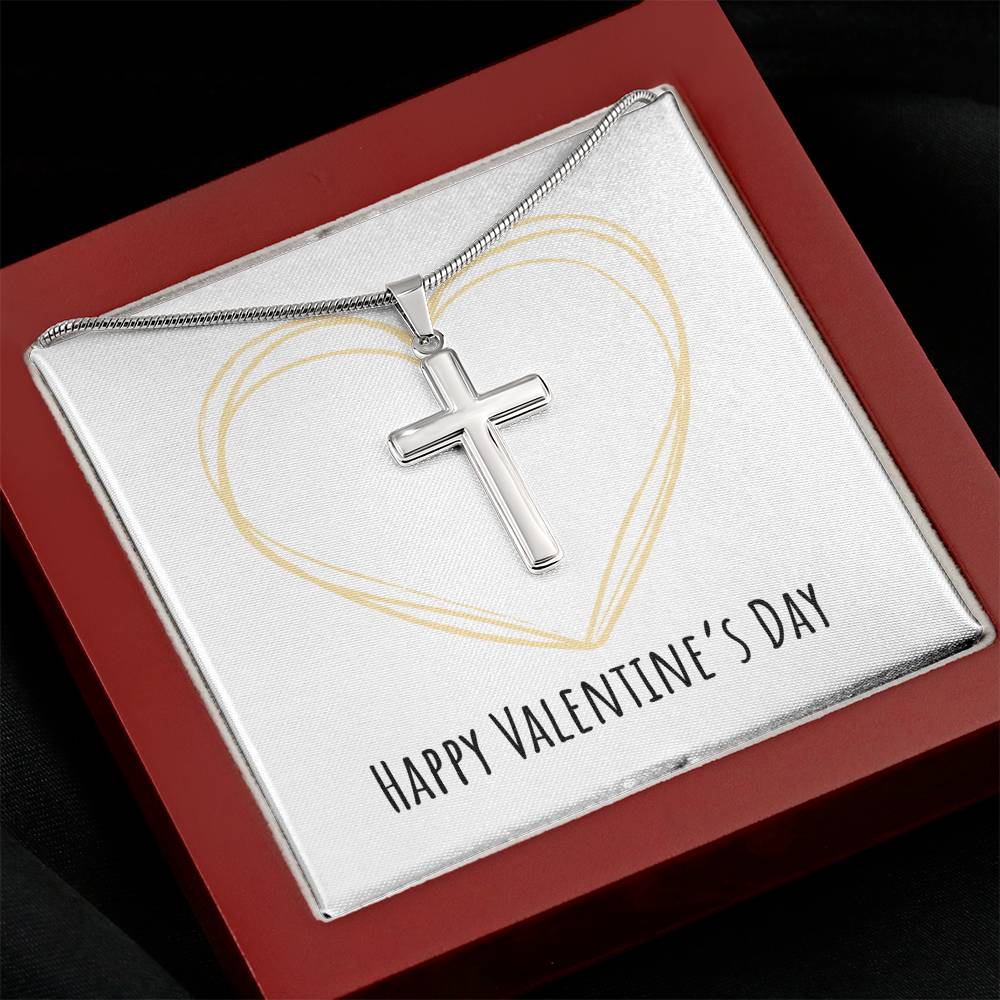 Valentine's Day - Heart - Artisan Cross Necklace