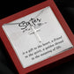 To Sister - Is a gift - Artisan Cross Necklace