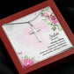 To Sister - A female sibling - Artisan Cross Necklace