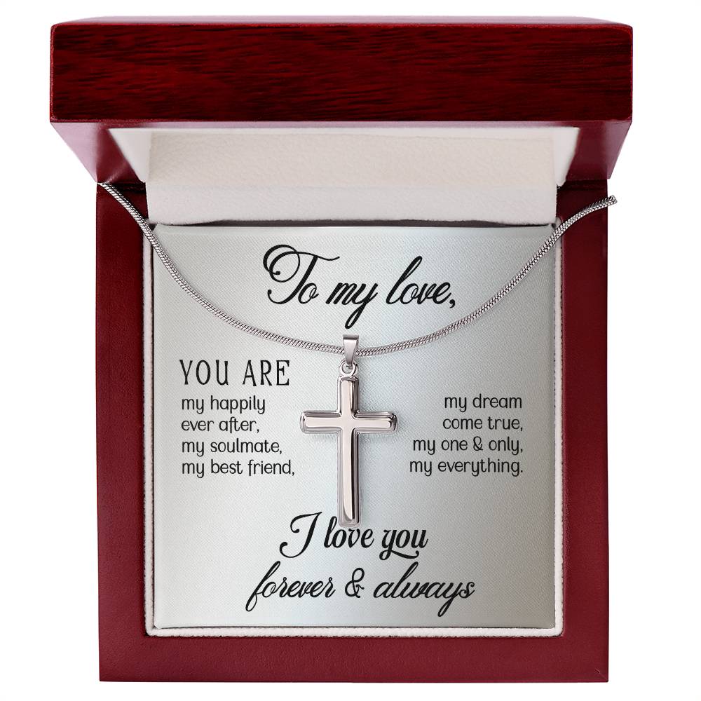 Love - You are - Artisan Cross Necklace