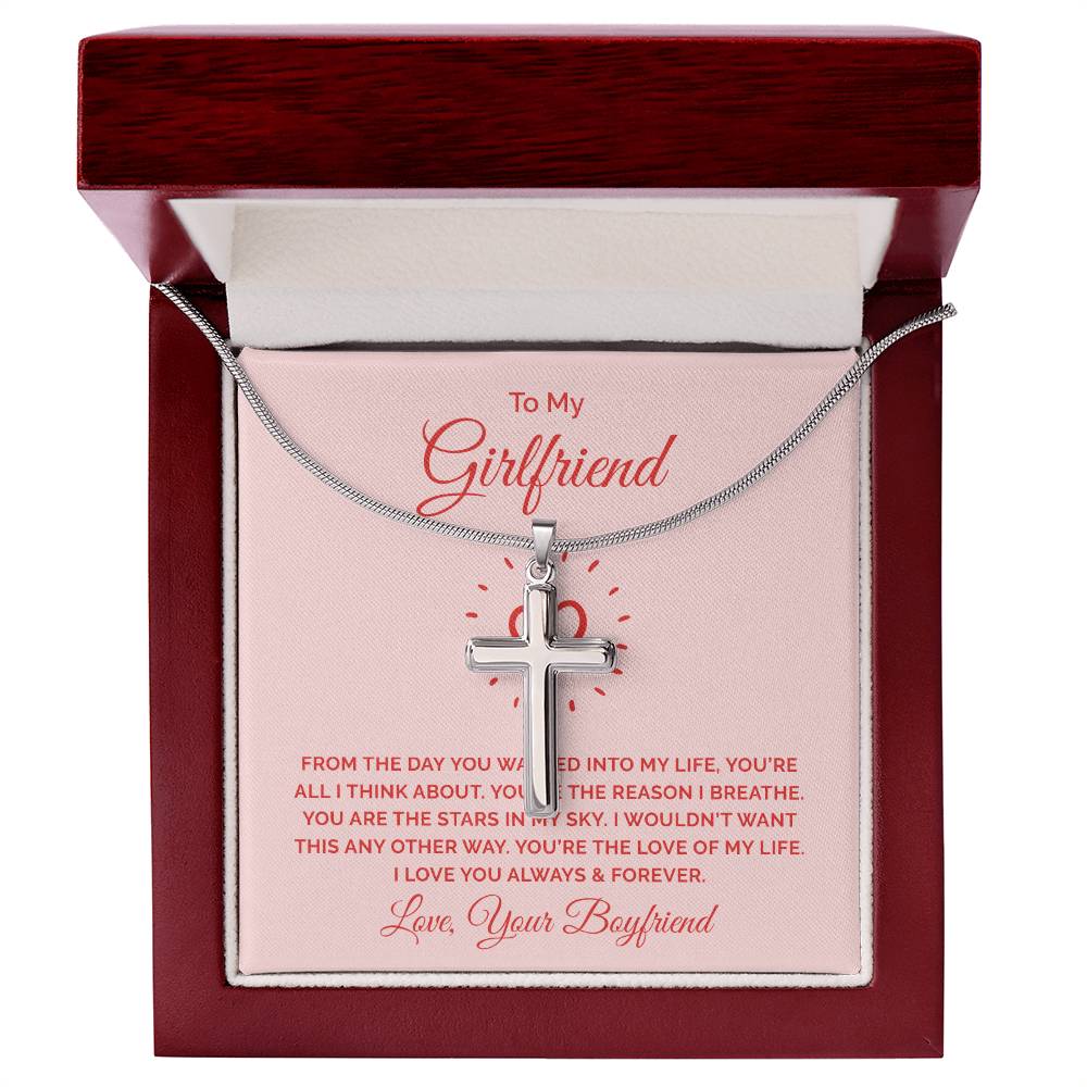 To Girlfriend - From the day - Artisan Cross Necklace