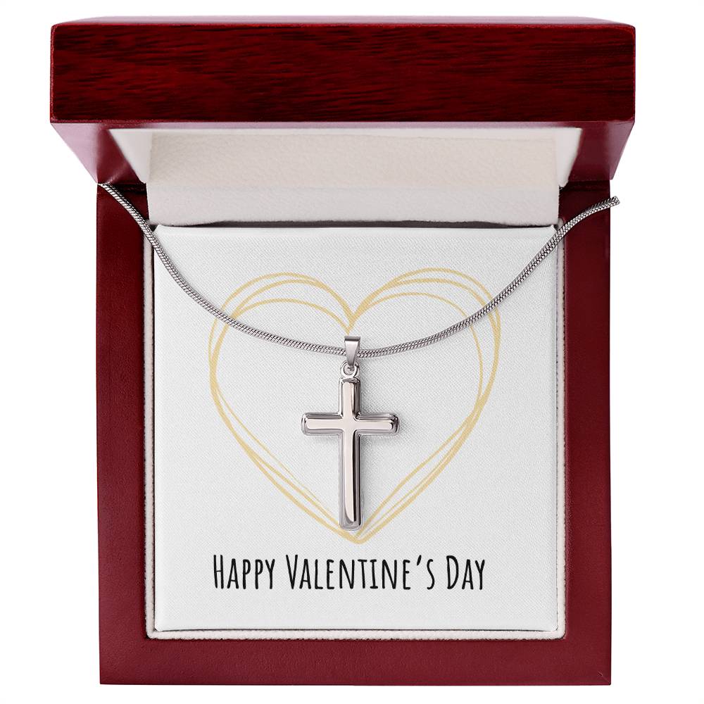 Valentine's Day - Heart - Artisan Cross Necklace